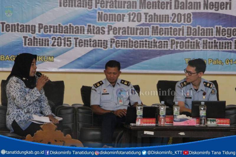 Sosialisasi Peraturan Mendagri Nomor 120 Tahun 2018 Tentang Pembentukkan Produk Hukum Daerah Tahun 2019